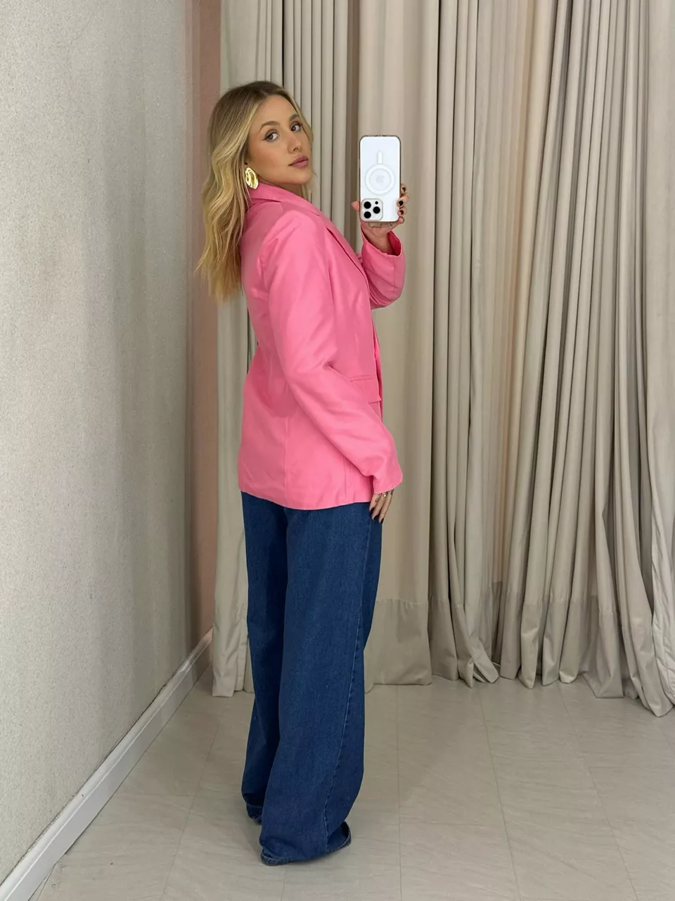 BLAZER BETINA ALFAIATARIA ROSA