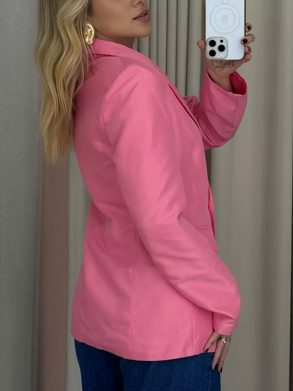 BLAZER BETINA ALFAIATARIA ROSA