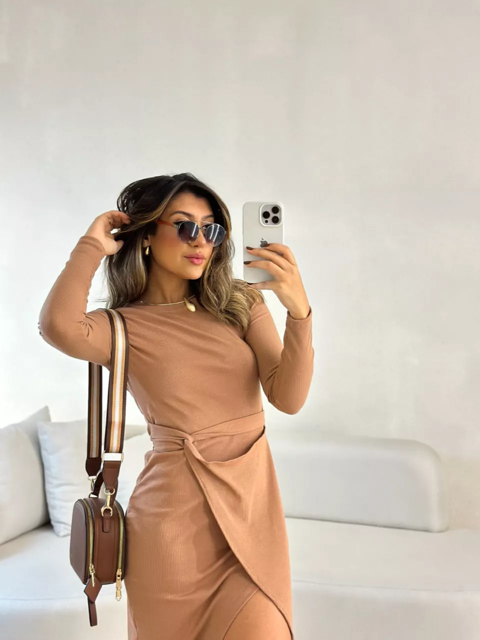 VESTIDO ALANA 02 CANELADO NUDE