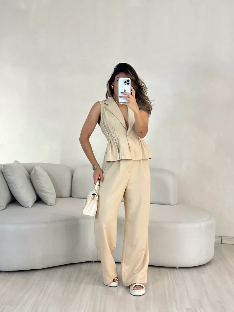 CONJUNTO RAISSA COLETE NUDE - 0054970049 - CAROLLA FERRARO