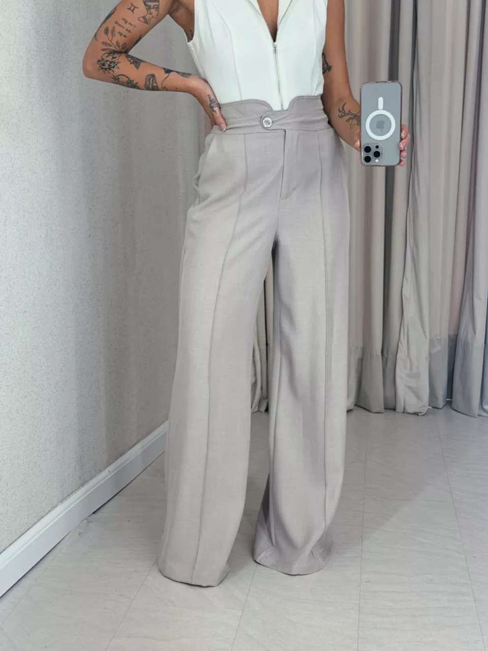 CALÇA LÊ PANTALONA CAQUI - 0059130096 - CAROLLA FERRARO