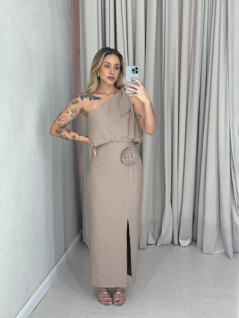 CONJUNTO CLAUDIA SAIA NUDE - 0060940049 - CAROLLA FERRARO
