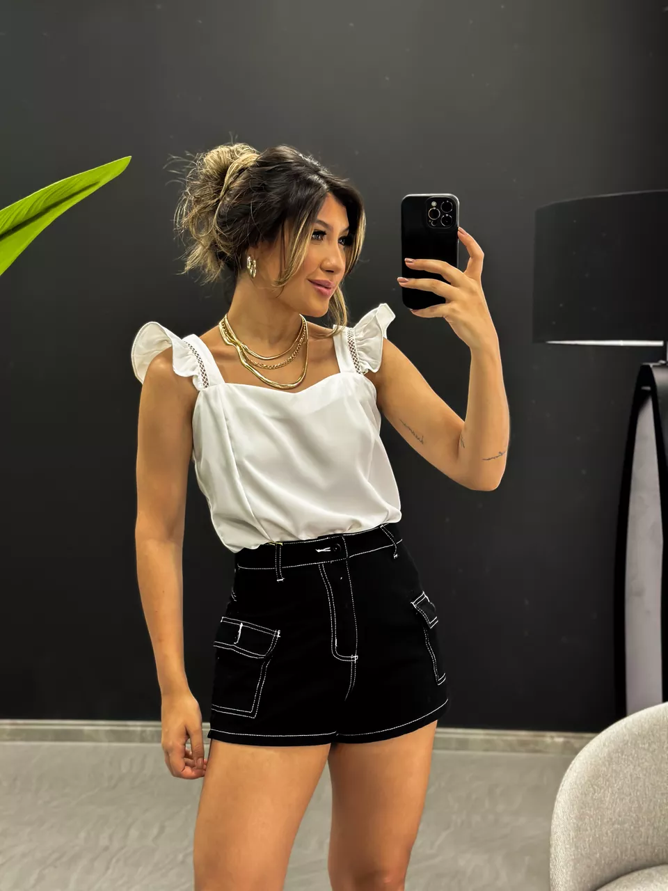 BLUSA FABIANA BABADO OFF