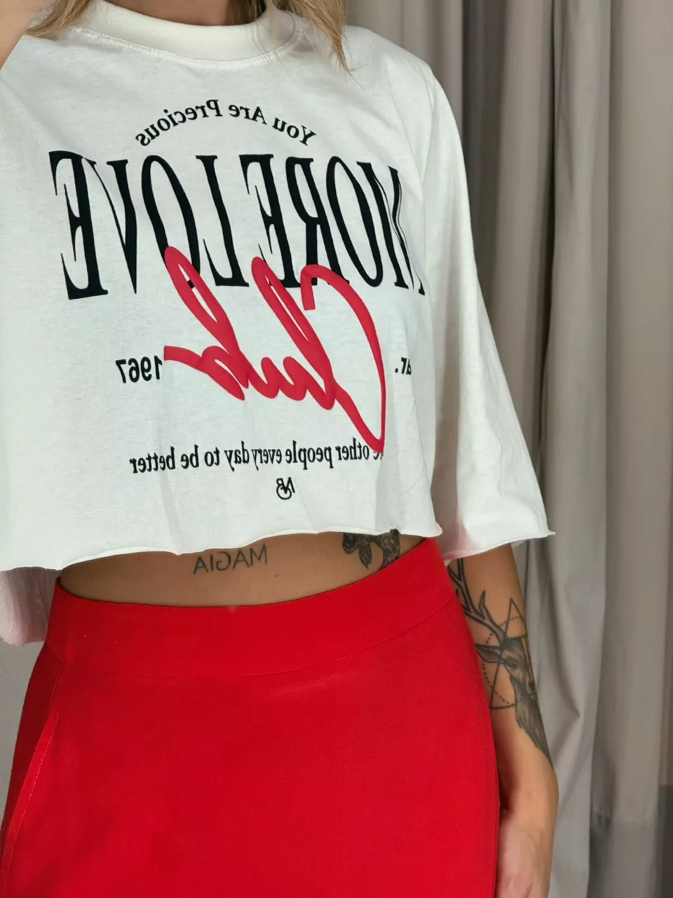 CROPPED YOU ARE PRECIOUS off