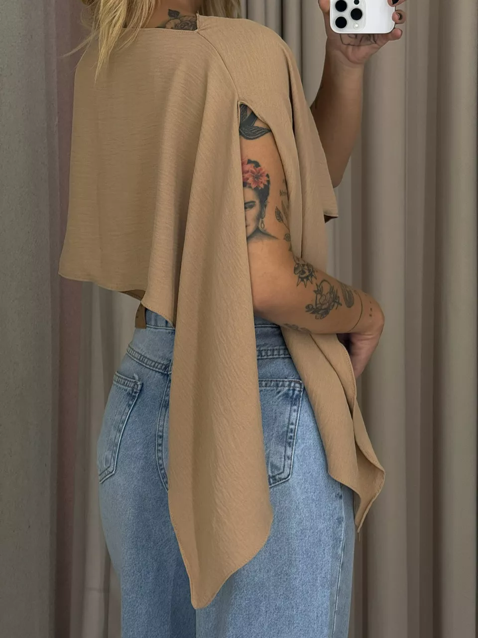 CROPPED ELENA TOP Nude