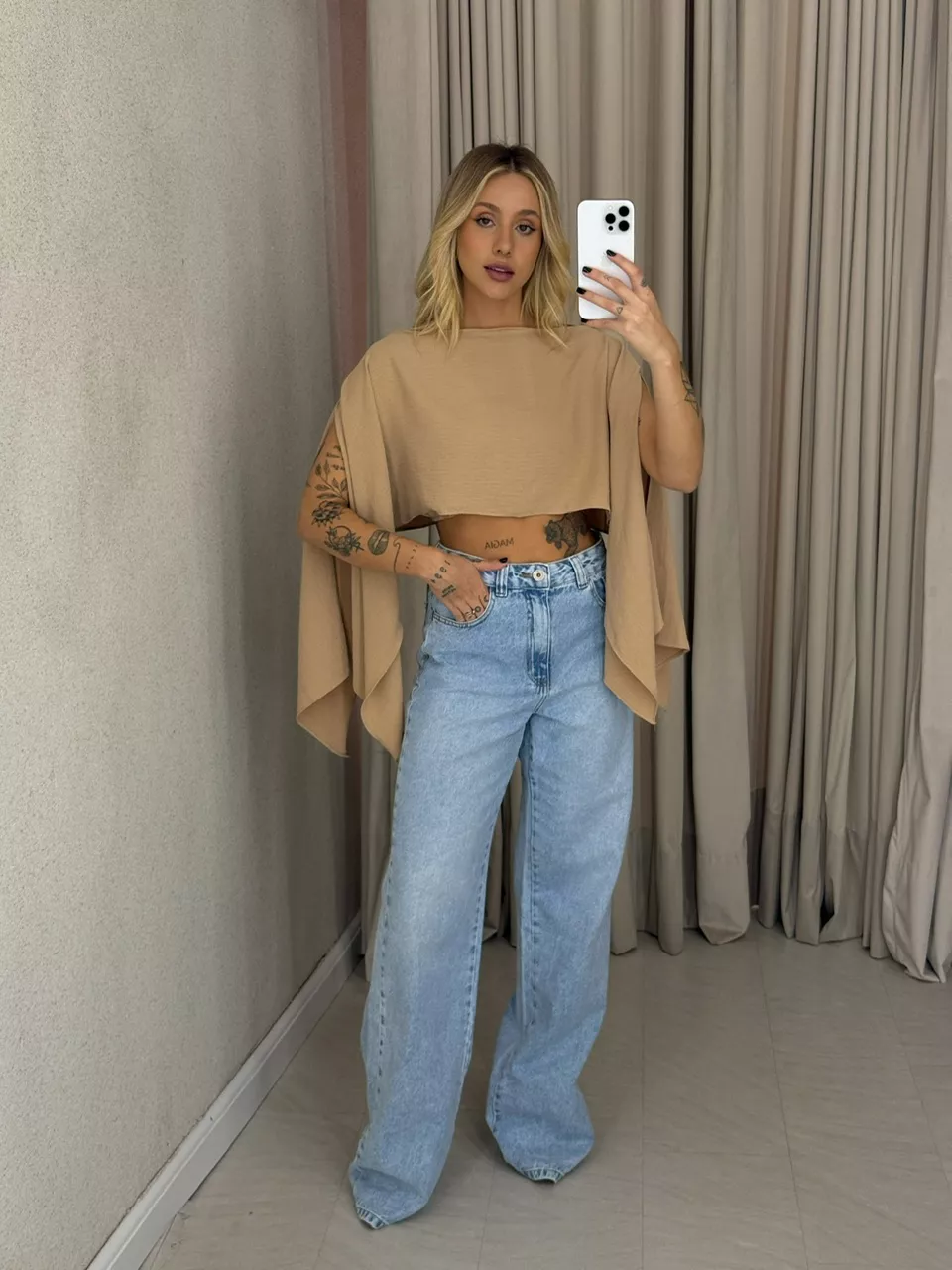 CROPPED ELENA TOP Nude