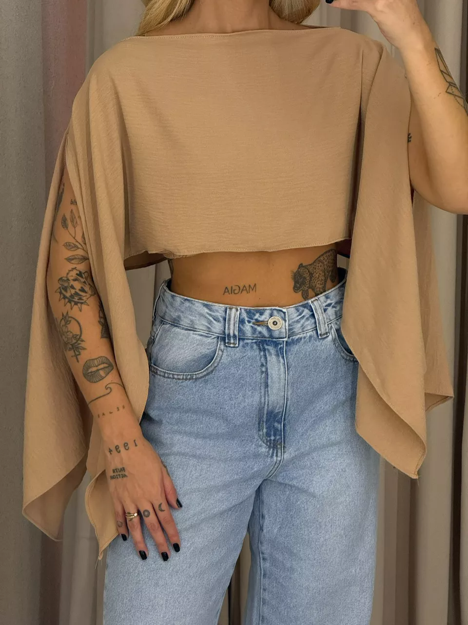 CROPPED ELENA TOP Nude