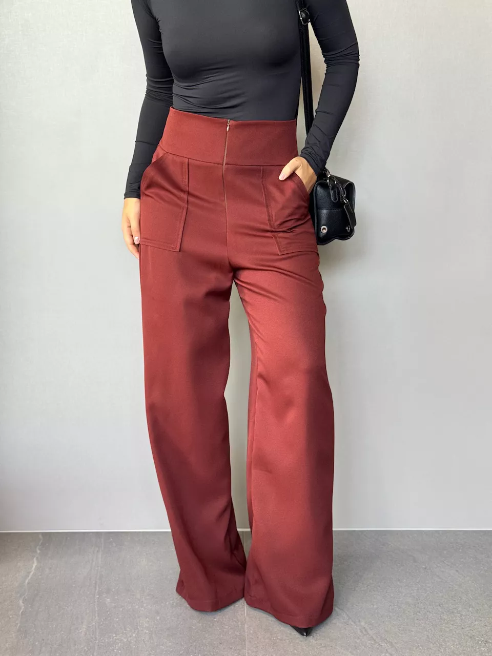 CALÇA MAJU CF PANTALONA MARROM - 0065510054 - CAROLLA FERRARO