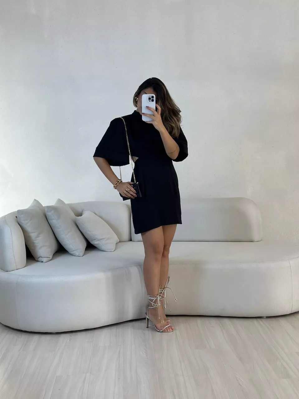 VESTIDO ÍRIS COSTAS ABERTA PRETO