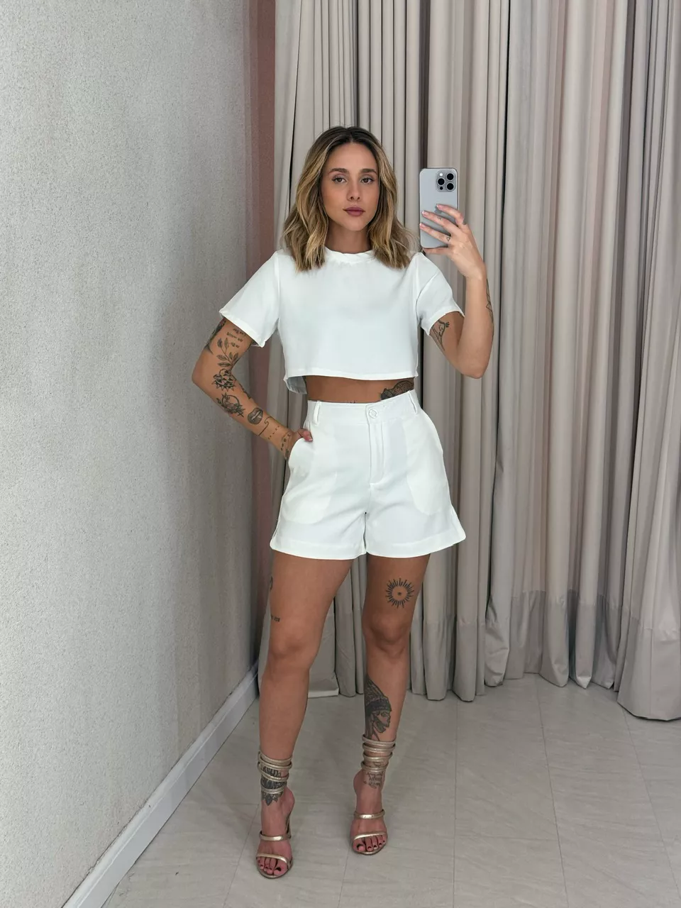 CONJUNTO PAMELA SHORT OFF - 0057050048 - CAROLLA FERRARO