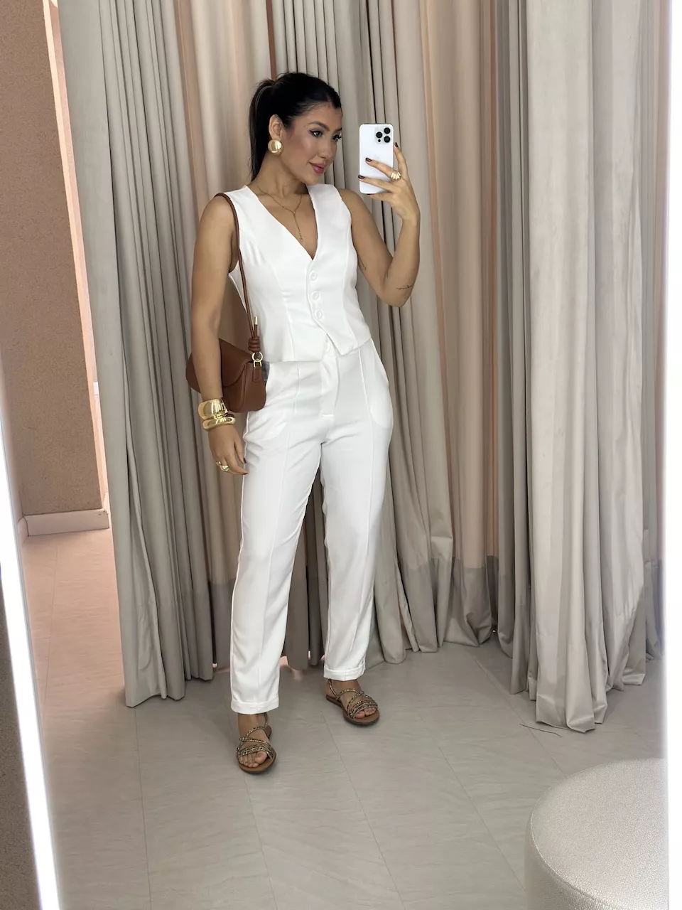 CONJUNTO BETH CALÇA OFF - 0058310048 - CAROLLA FERRARO