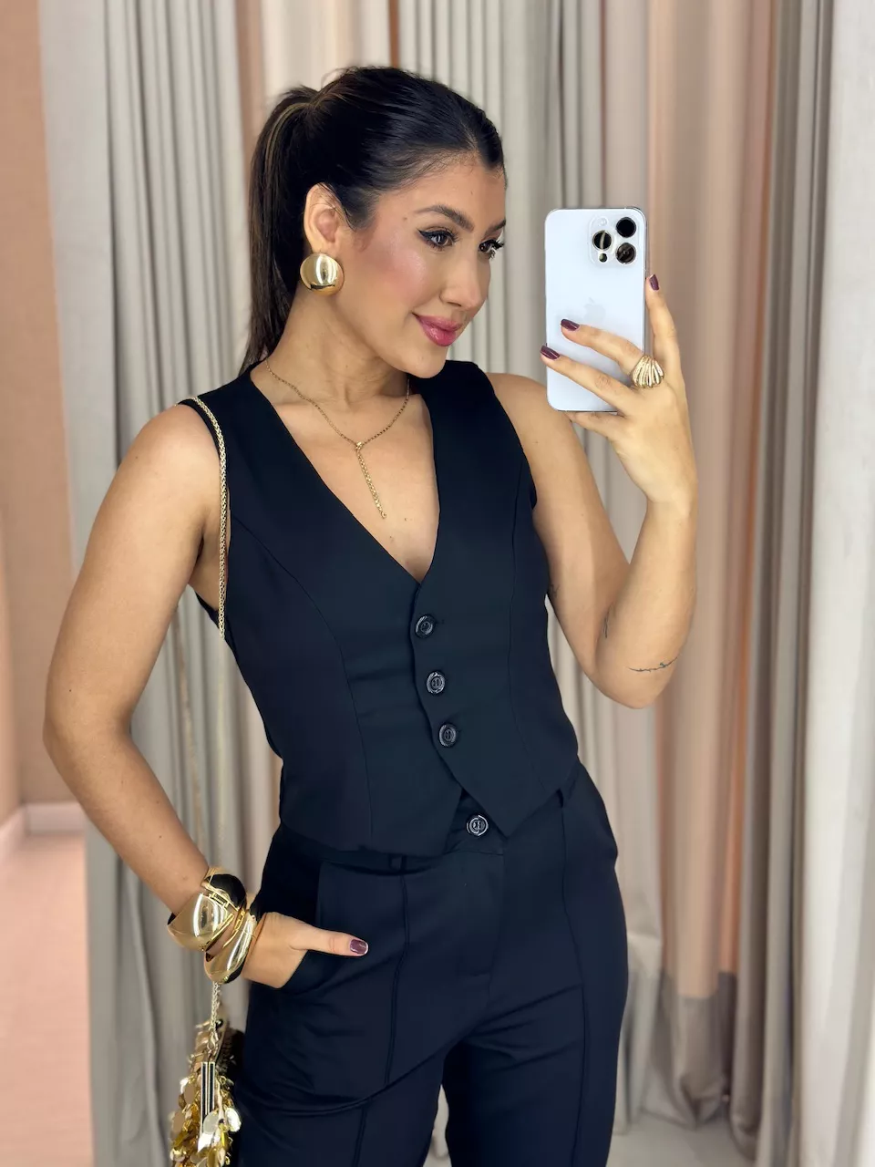 CONJUNTO BETH CALÇA PRETO