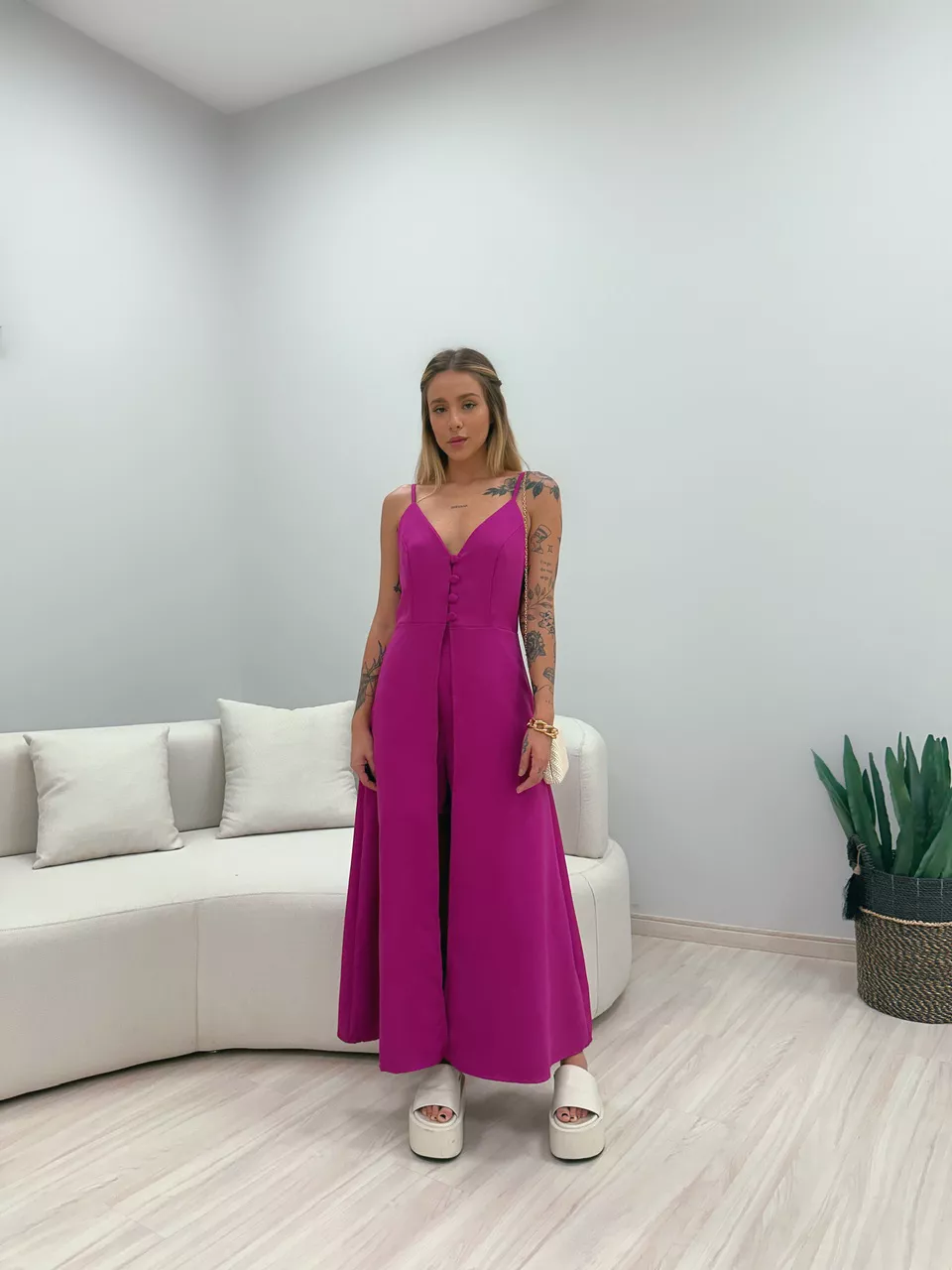 CONJUNTO MIA TÚNICA SHORT FUCSIA
