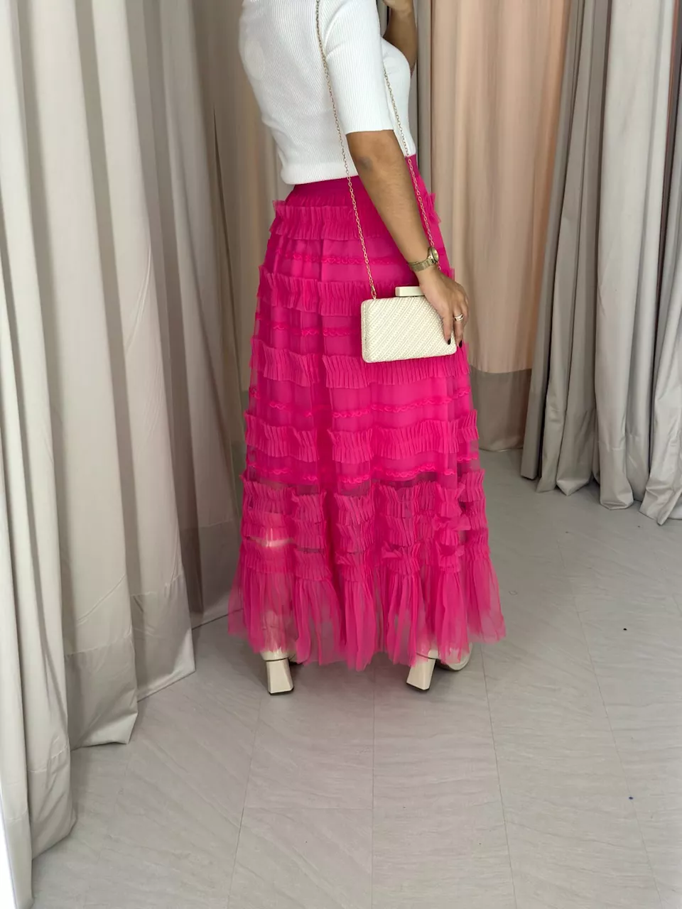 SAIA LUNA TULE PINK