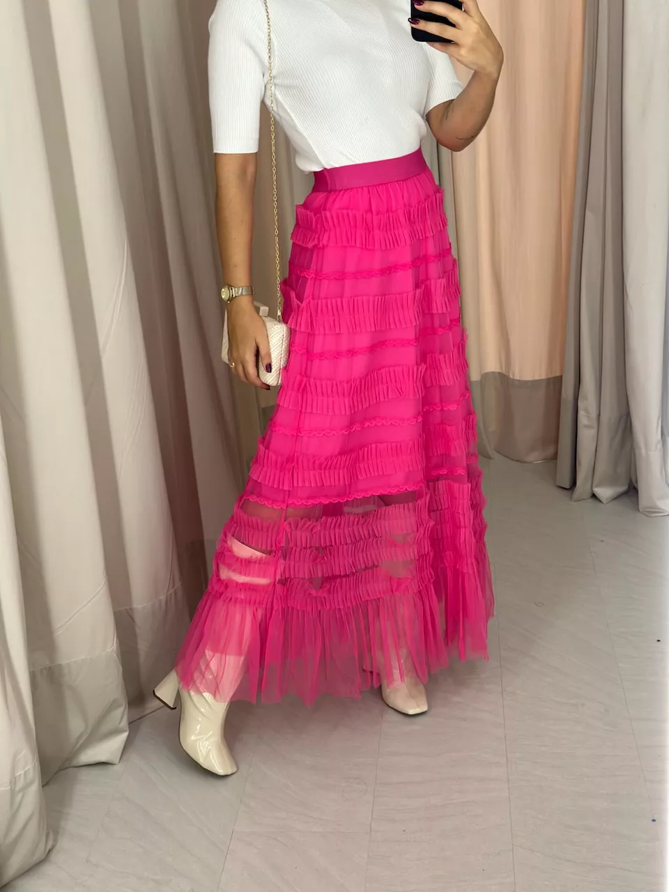 SAIA LUNA TULE PINK