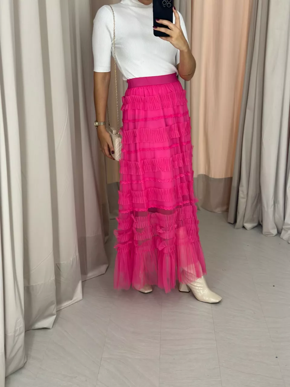 SAIA LUNA TULE PINK