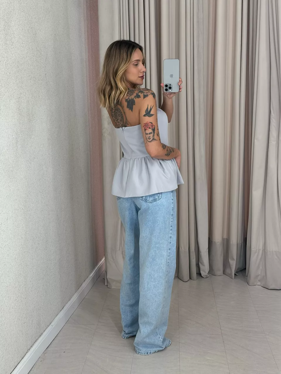 BLUSA EVA TOMARA QUE CAIA Cinza