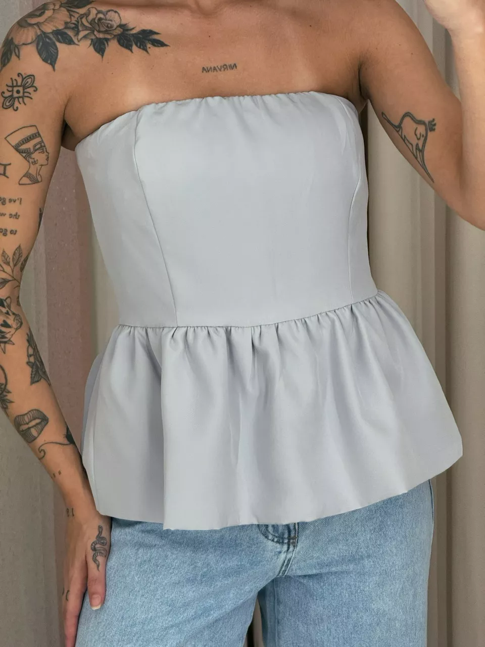 BLUSA EVA TOMARA QUE CAIA Cinza