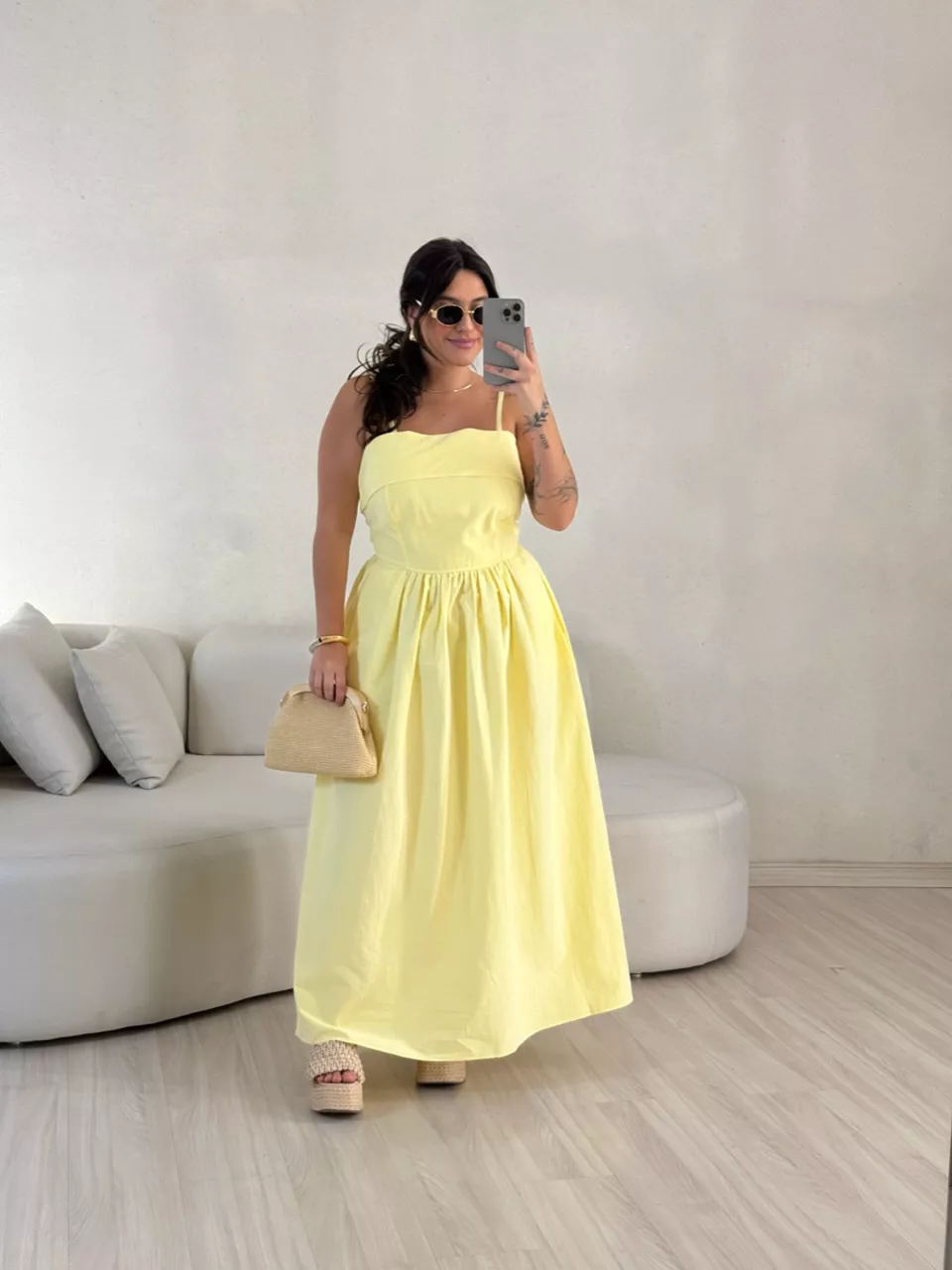 VESTIDO SHEILA ALÇA Amarelo