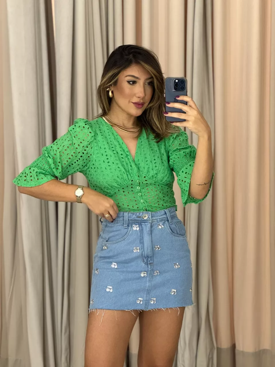 BLUSA MANUELA LAISE VERDE