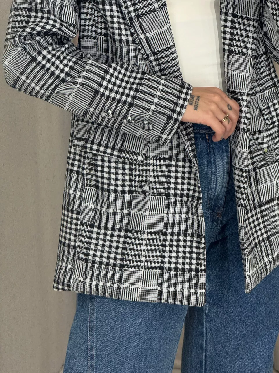 BLAZER LARA XADREZ XADREZ
