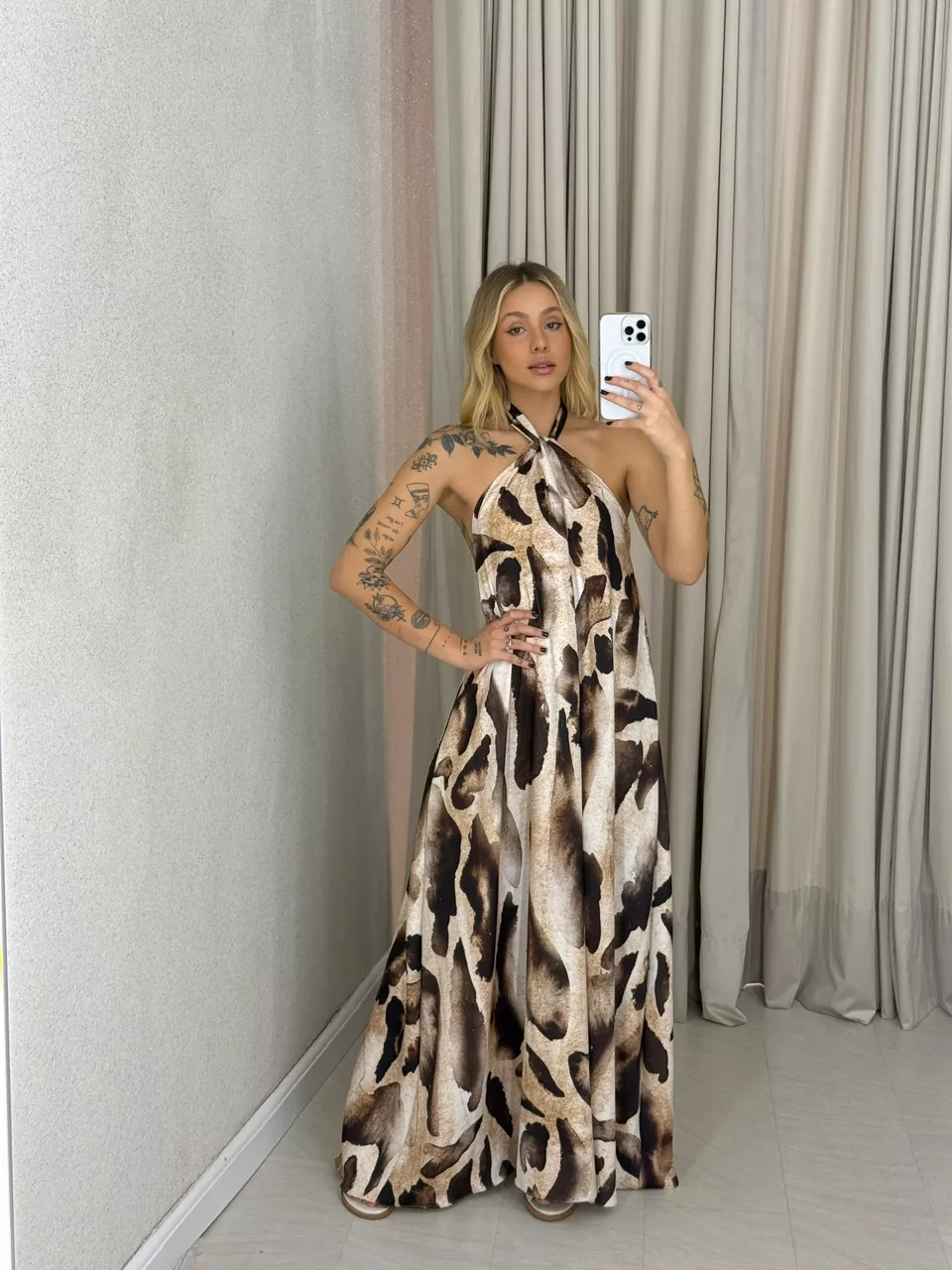 VESTIDO MAVIE FRENTE UNICA Estampado - 0063290080 - CAROLLA FERRARO