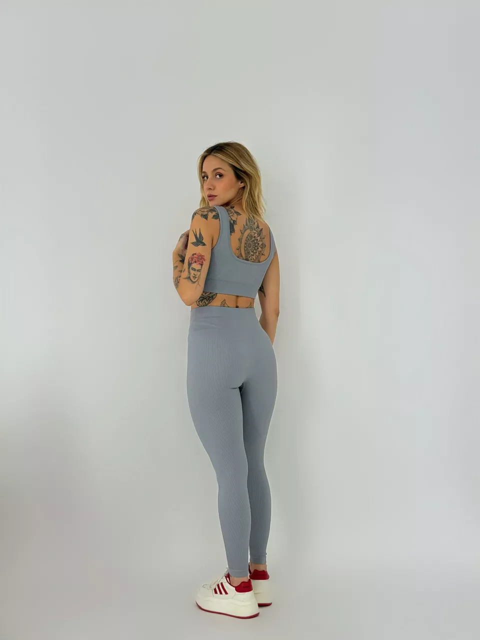 CALÇA LEGGING FITNESS CINZA