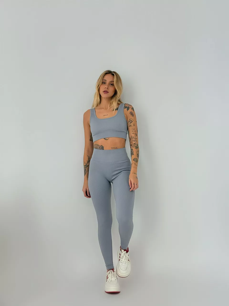 CALÇA LEGGING FITNESS CINZA