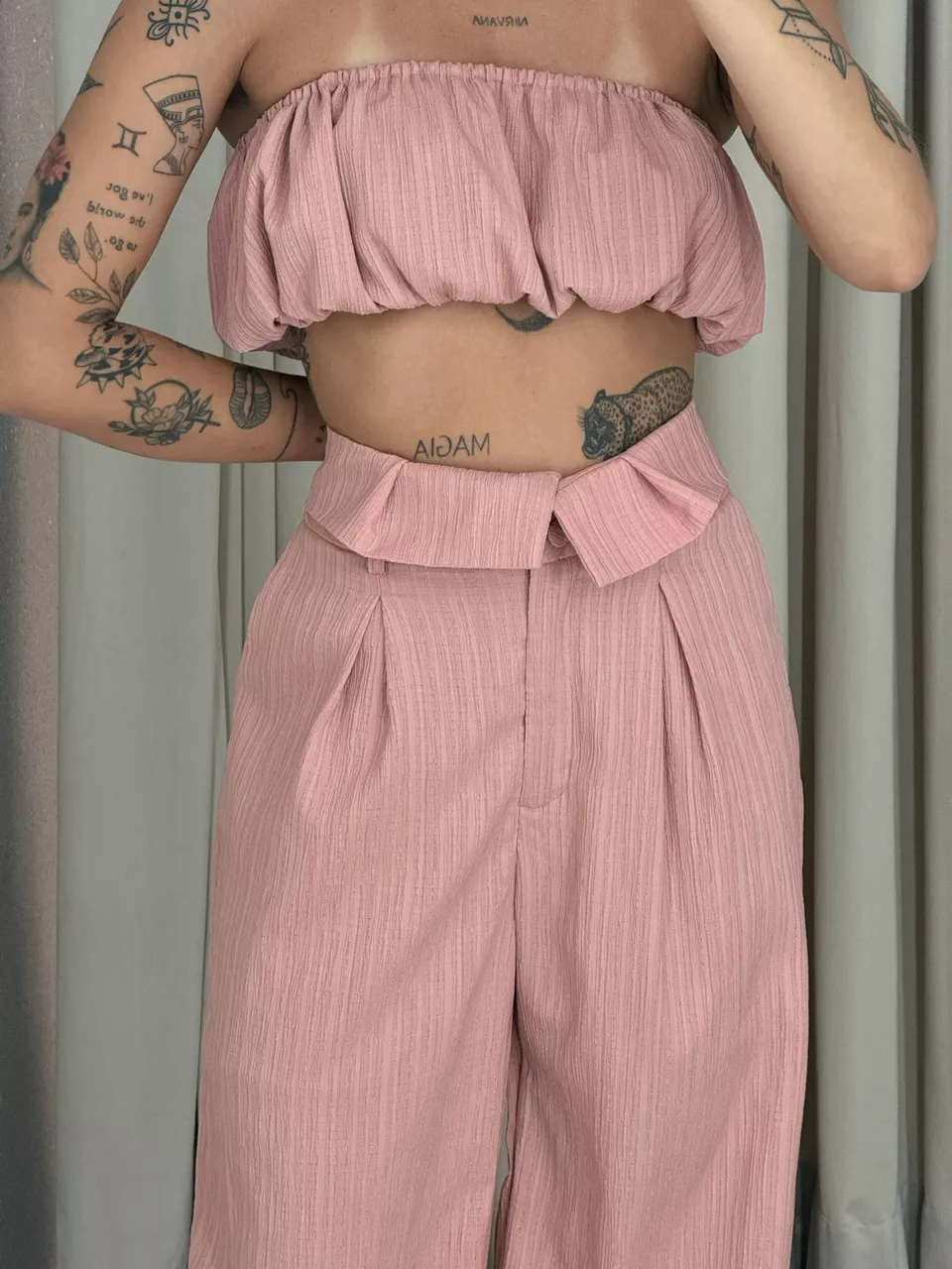 CALÇA CF CLOCHARD ROSA QUEIMADO