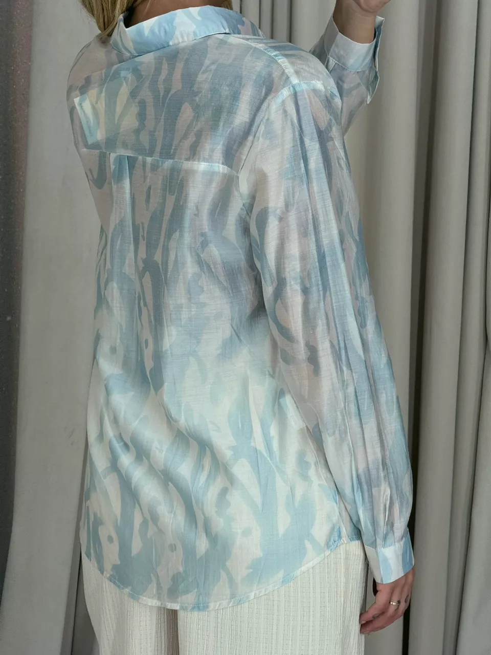 CAMISA ISADORA ESTAMPADA AZUL