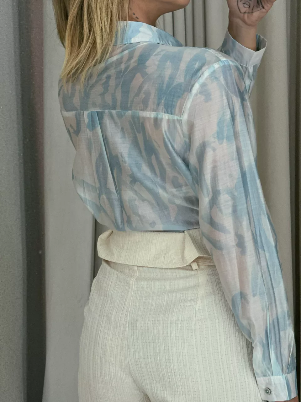 CAMISA ISADORA ESTAMPADA AZUL