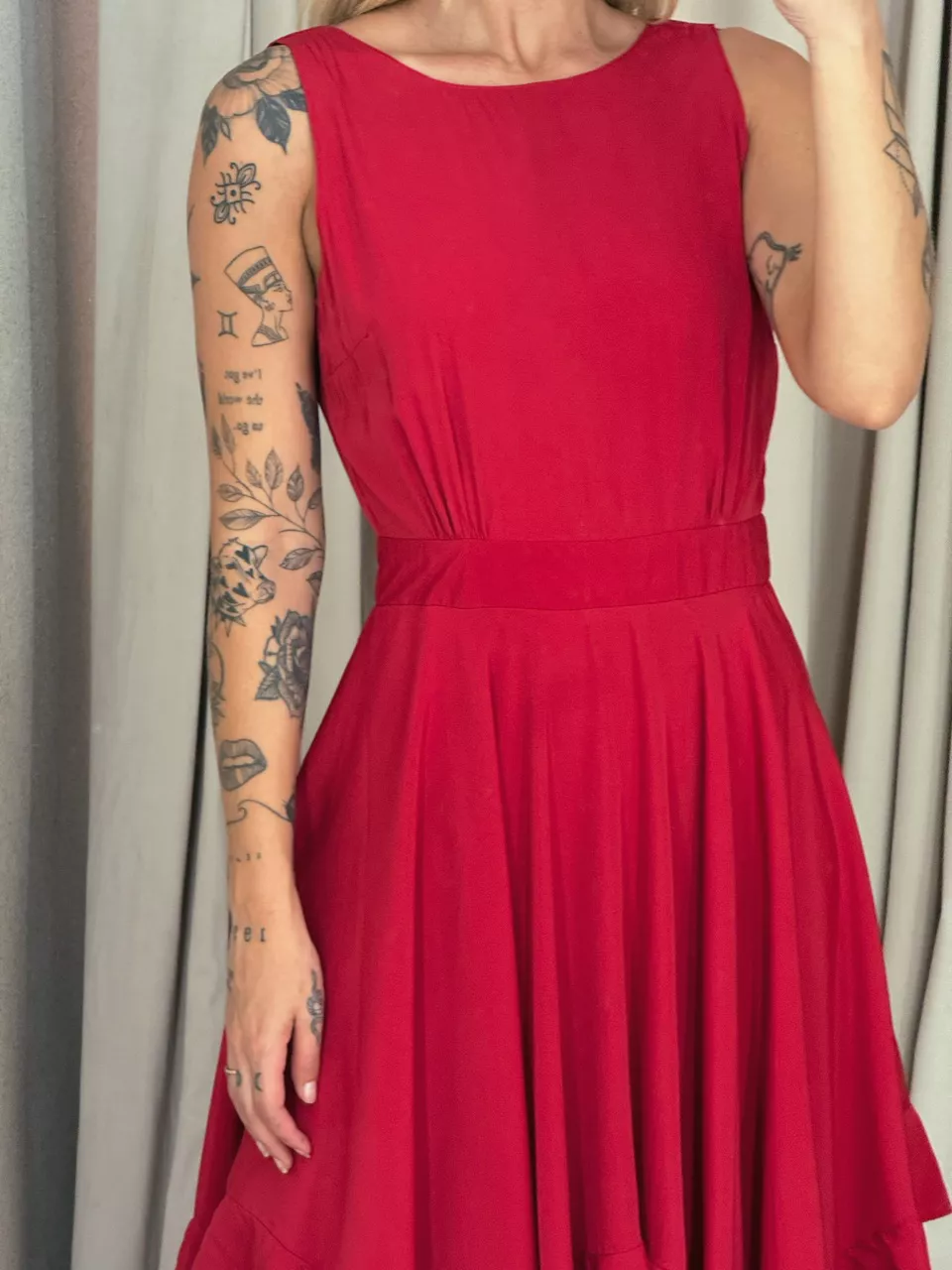 VESTIDO BELLA LONGO vermelho
