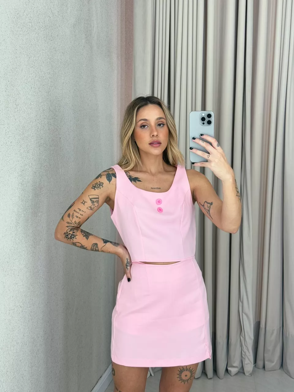 CONJUNTO VIVIAN SAIA Rosa