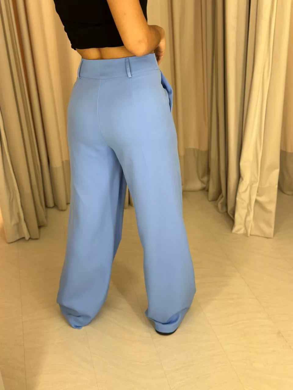 CALÇA MARIA EDUARDA PANTALONA azul