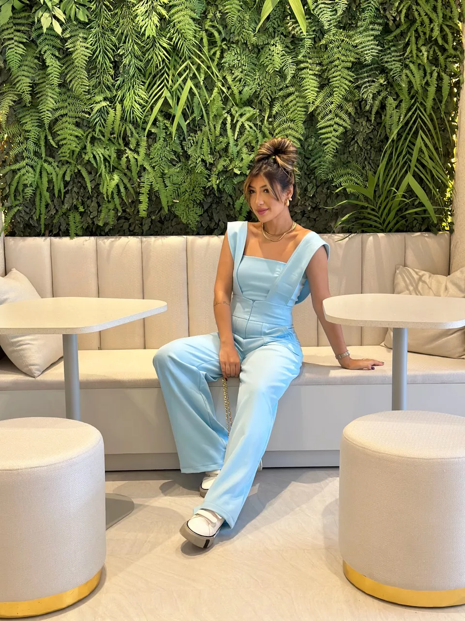 CONJUNTO CF SALOPETE CROPPED Azul Claro