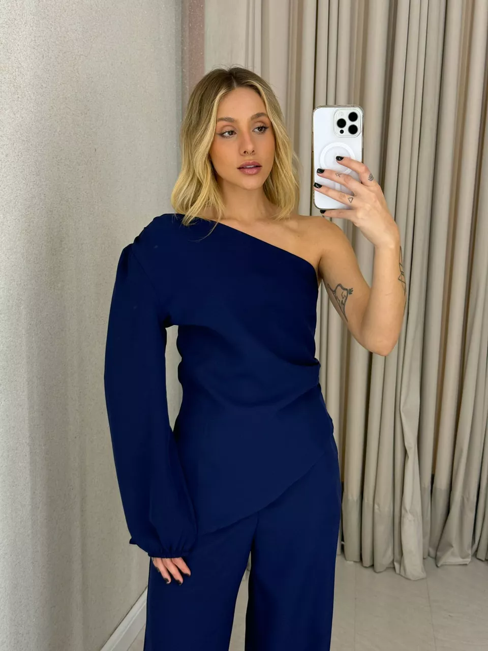 CONJUNTO DENISE NULA MANGA MARINHO