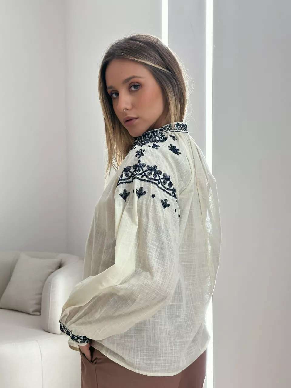BLUSA BATA BOHO MARFIM