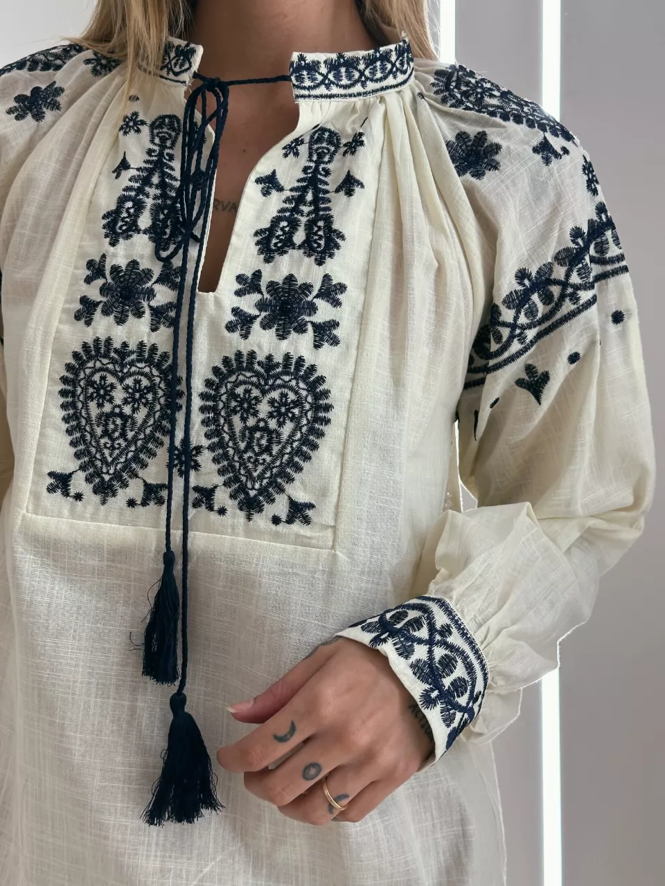BLUSA BATA BOHO MARFIM