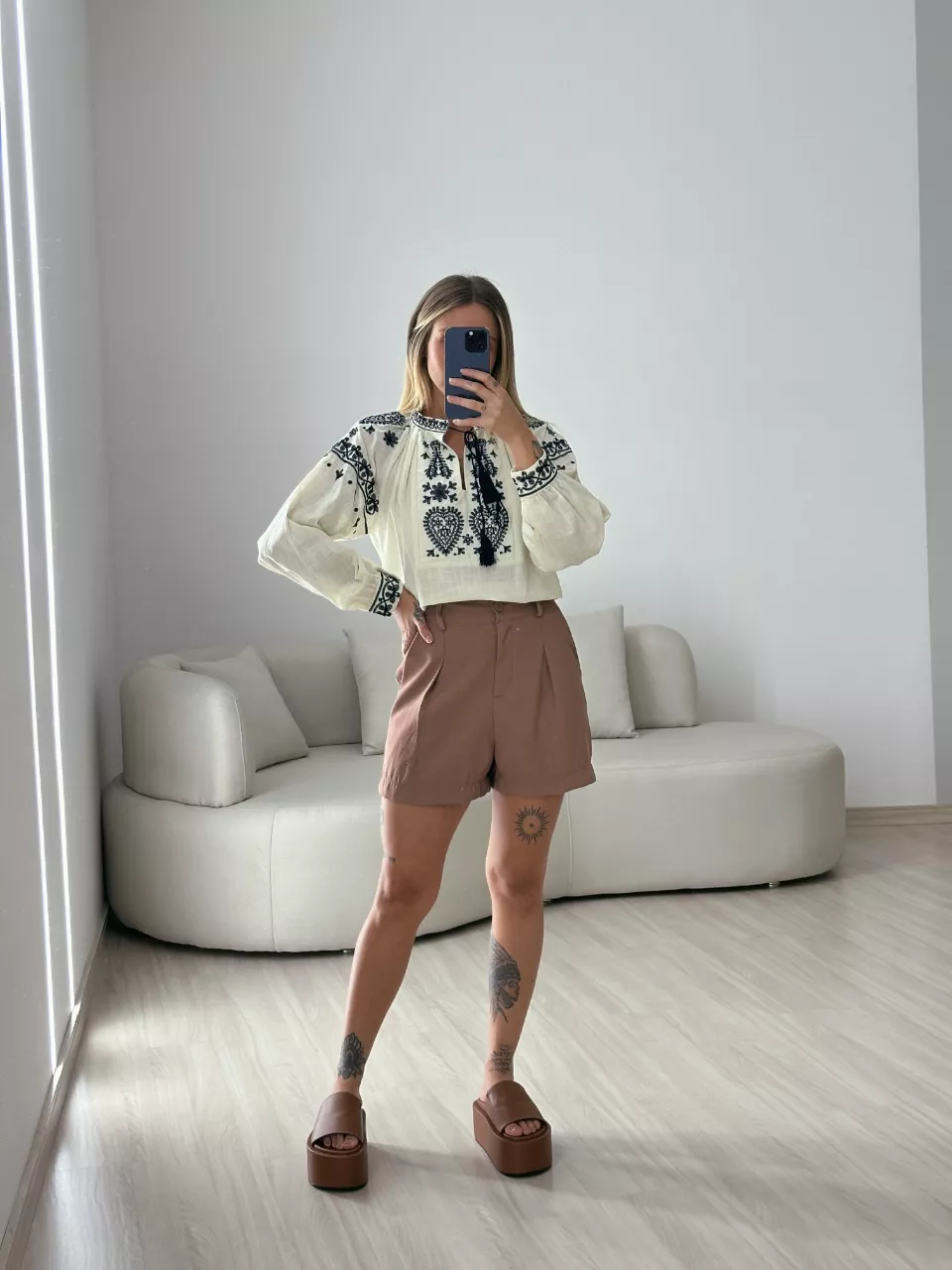 BLUSA BATA BOHO MARFIM