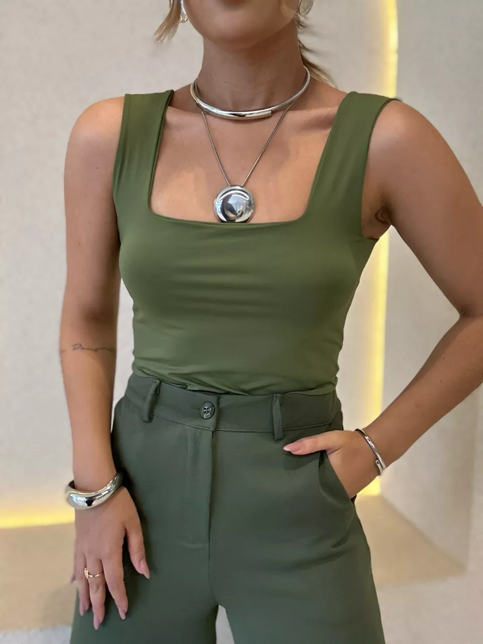 BLUSA DANIELA CAVADA VERDE