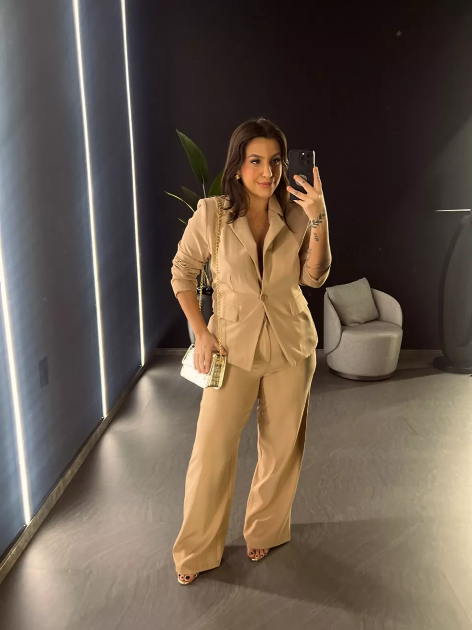 CONJUNTO ELLEN BLAZER CAPUCCINO 