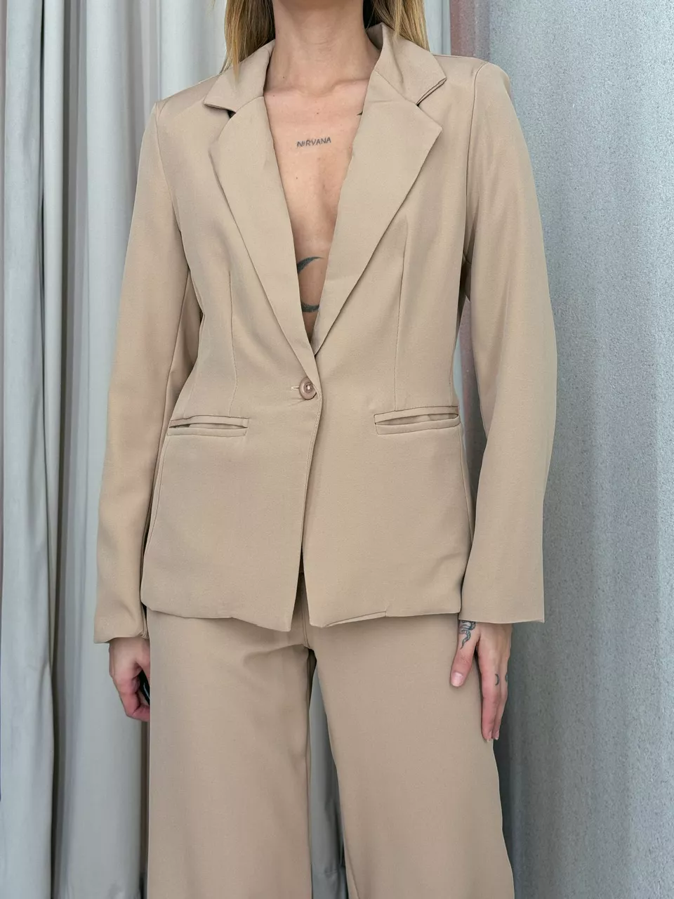 CONJUNTO ELLEN BLAZER CAPUCCINO 