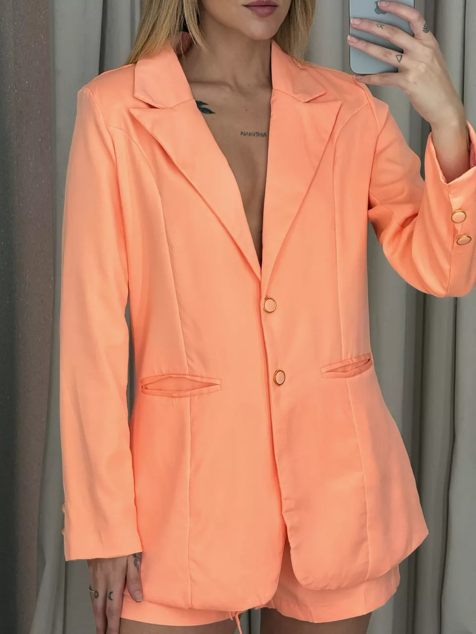 CONJUNTO ANTÔNIA BLAZER LARANJA