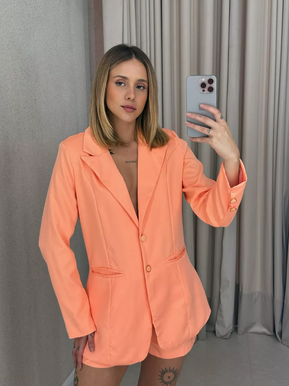 CONJUNTO ANTÔNIA BLAZER LARANJA