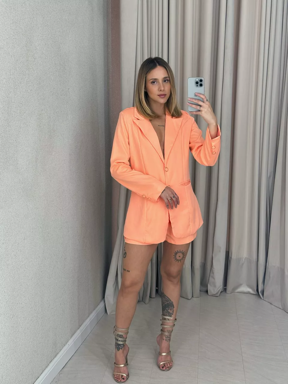 CONJUNTO ANTÔNIA BLAZER LARANJA
