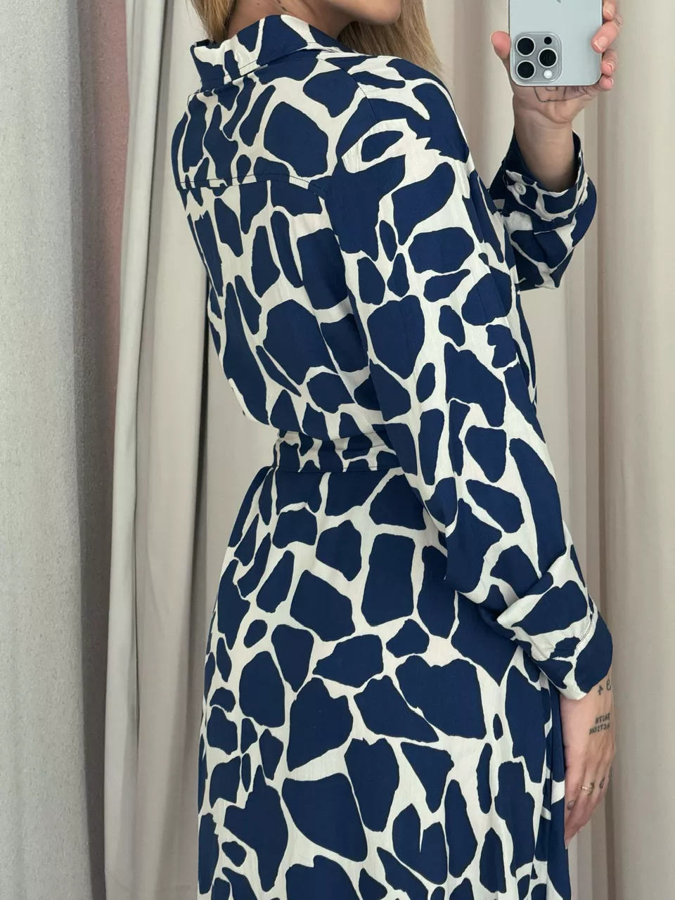 VESTIDO MARISA BOTÕES AZUL