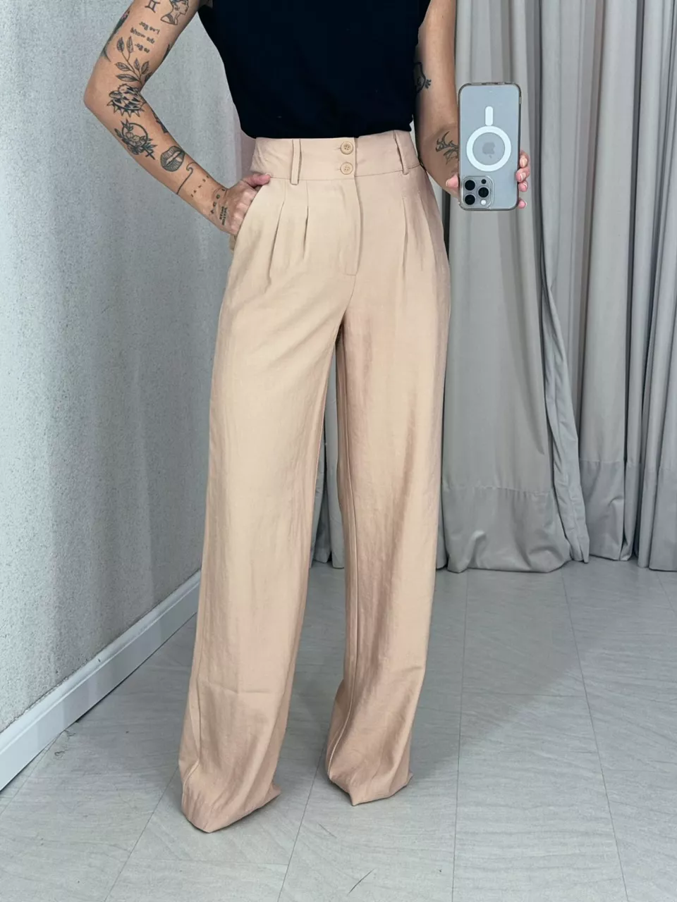 CALÇA EVELYN PANTALONA Nude
