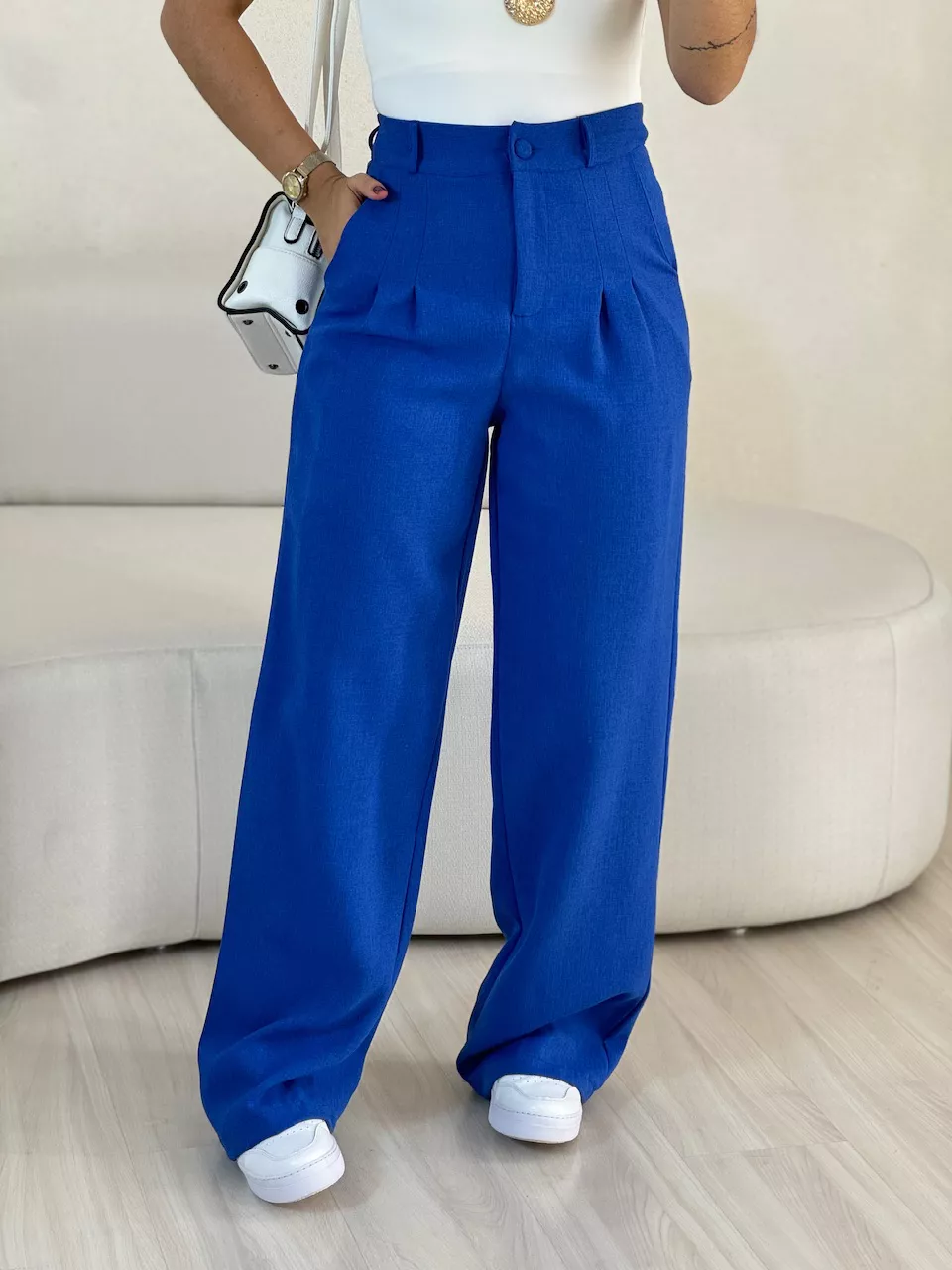 CALÇA KELLY PANTALONA AZUL - 0054130109 - CAROLLA FERRARO