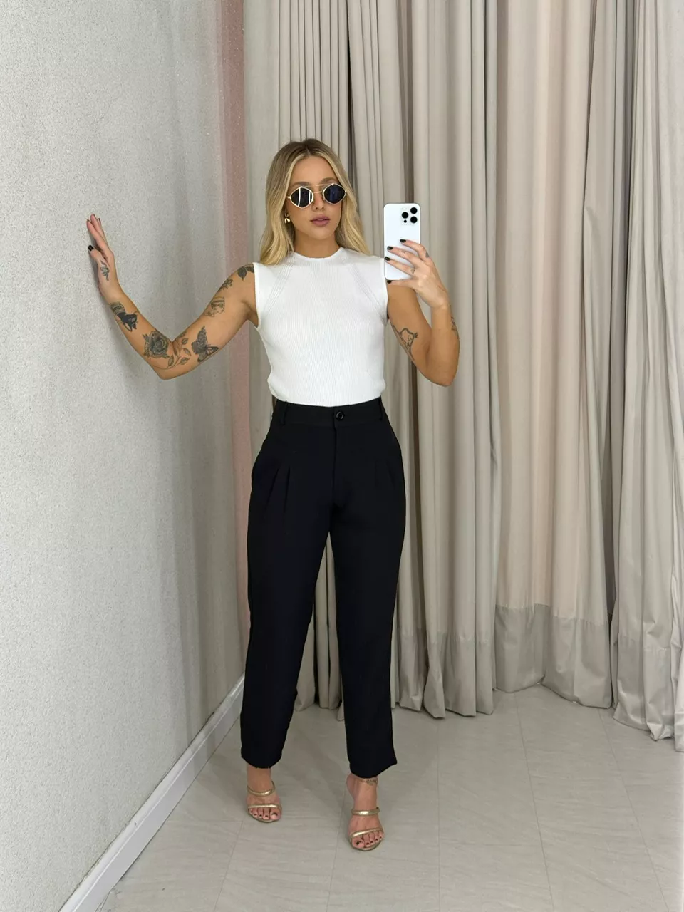 CALÇA ROSIMEIRE SKINNY PRETA