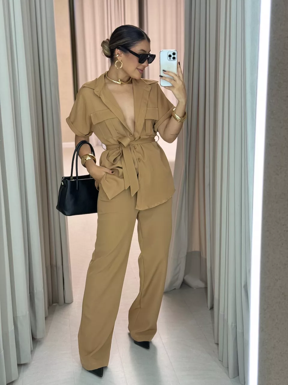  CONJUNTO FRANCISCA CALÇA NUDE - 0064400049 - CAROLLA FERRARO
